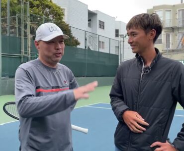 COACH ANDREW GU TEACHES HOW HE GENERATES POWER IN HIS FOREHAND