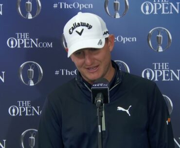 Emiliano Grillo Flash Interview Sunday Day 4 2023 The Open Championship © The Open