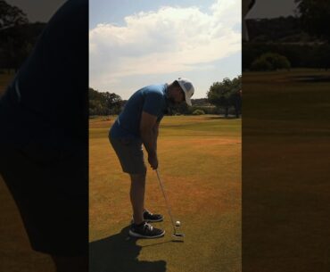 Was this putt pushed or online? #golf #putter #putting