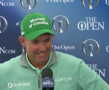 Padraig Harrington Flash Interview Sunday Day 4 2023 The Open Championship © The Open