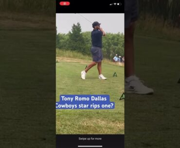 Tony Romo rips one at LIV. Pro am! #tonyromo #golf #tomgillisgolf