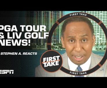 🚨 BREAKING NEWS 🚨 Stephen A. Smith LOVES PGA Tour & LIV Golf merger 🍿 | First Take