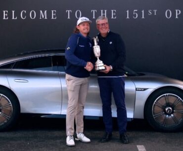 Cameron Smith returns Claret Jug ahead of The Open