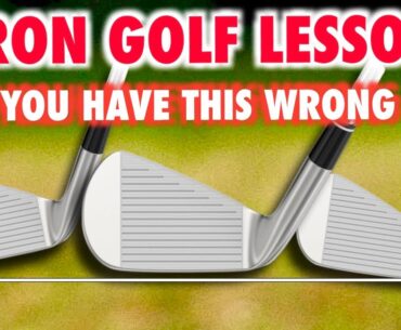 How Should Your Irons Sit On The Ground - Golf Lesson