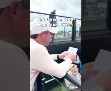 The fans love (betting on) Rory 😂