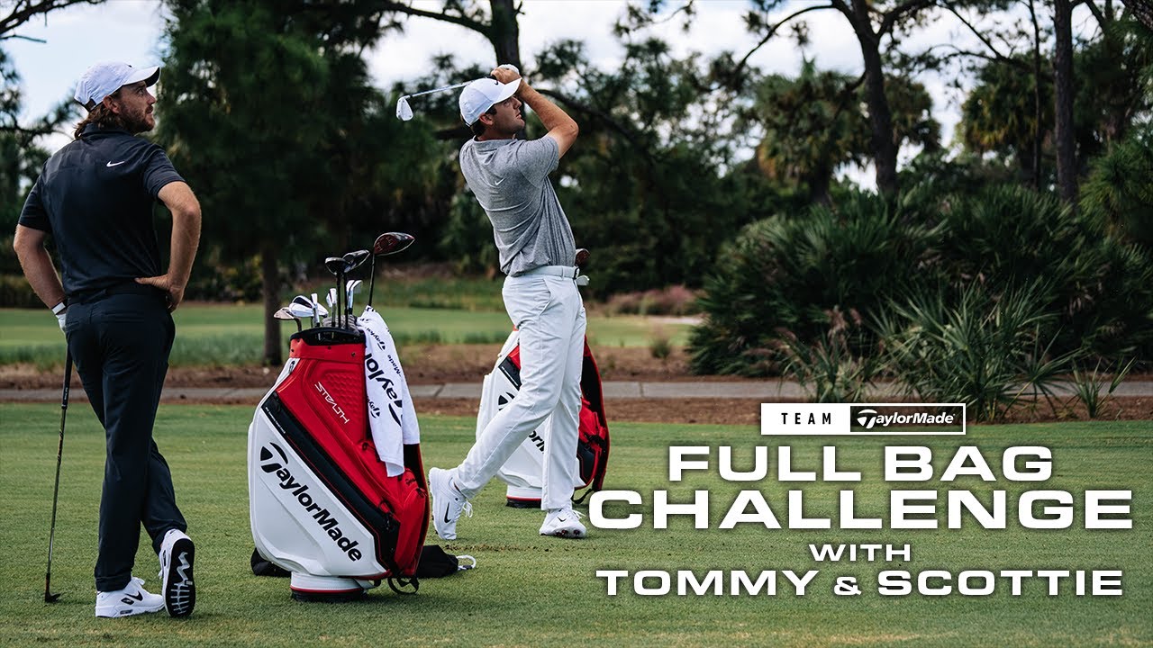 Scottie Scheffler VS. Tommy Fleetwood Full Bag Challenge | TaylorMade Canada Scottie Scheffler VS. Tommy Fleetwood Full Bag Challenge | TaylorMade Canada