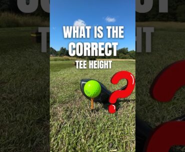 This is the CORRECT TEE HEIGHT FOR DRIVER #golf #golfadvice #golfinstruction #golfer #golftips