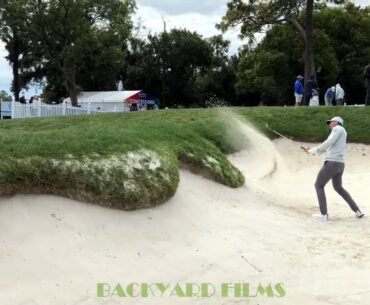 Sam Burns Golf Swing Bunker Practice Valspar Championship 2023