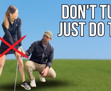 My Wife Learns to Compress the Ball With Basic Drill