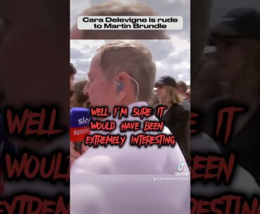 Martin Brundle disrespected by Cara Delevingne during grid walk… #f1 #f1shorts