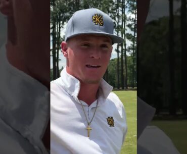 LINEBACKER shoots 68 in final college event! #golflife #golf #golfswing