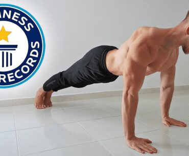 Most Push-Ups in 1 MINUTE ! ( WORLD RECORD )
