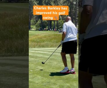 Charles Barkley has improved his golf swing #nba #charlesbarkley #golf