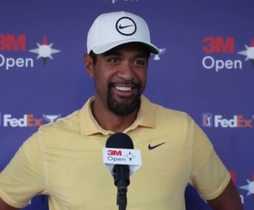 Tony Finau Friday Flash Interview 2023 3M Open © PGA Tour