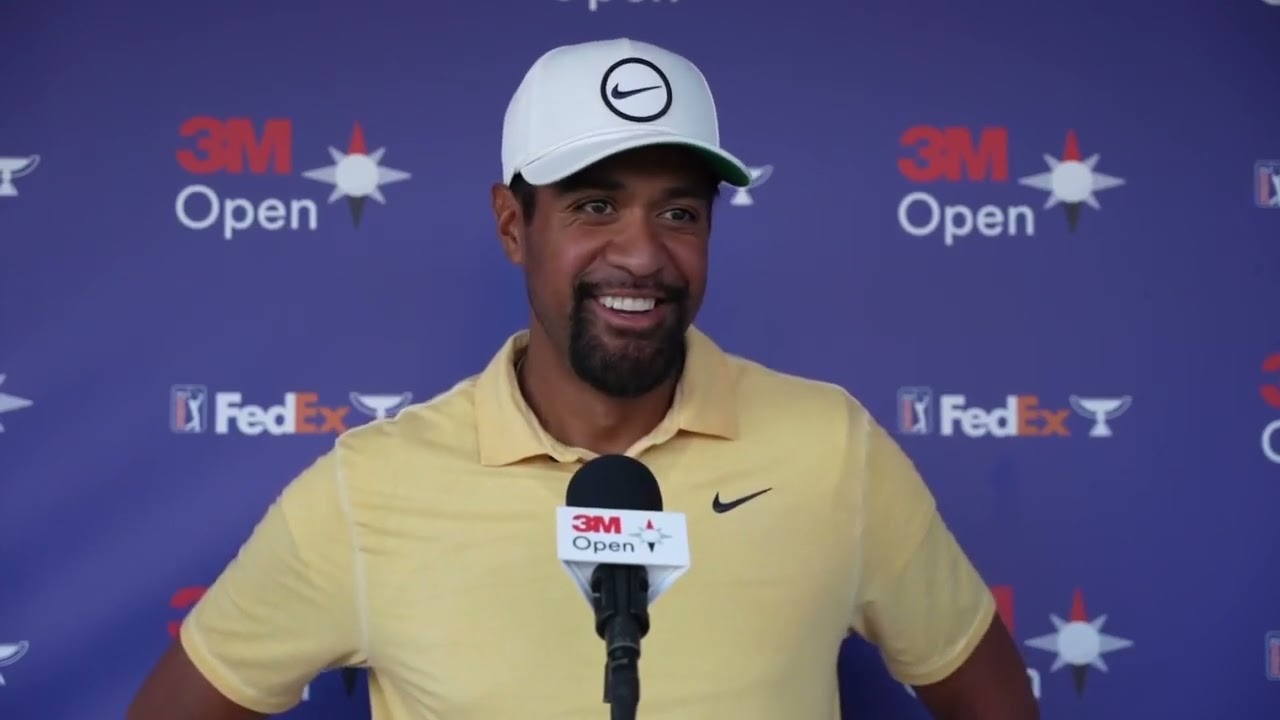 Tony Finau Friday Flash Interview 2023 3M Open © PGA Tour Tony Finau Friday Flash Interview 2023 3M Open © PGA Tour