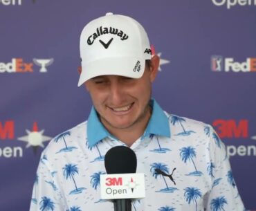 Emiliano Grillo Friday Flash Interview 2023 3M Open © PGA Tour