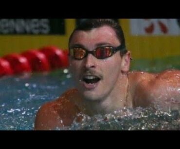 Maxime Grousset en bronze aux mondiaux (50mpapillon) sa demie-finale et son record de France