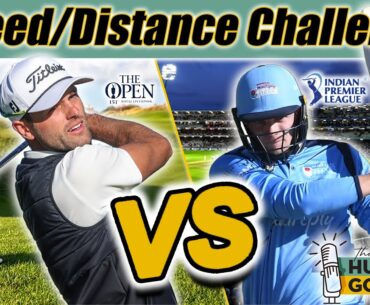 Pro Golfer VS Pro Cricketer | Who Can Swing A Golf Club The Fastest?!