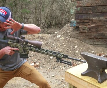 Point Blank 300 Win Mag vs Hardened Steel Anvil!
