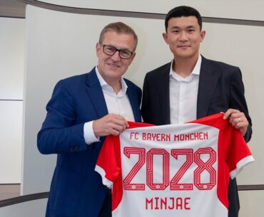 Die Vorstellung von Minjae Kim mit Jan-Christian Dreesen
