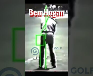 Ben Hogan hip pivot leg drive, pure butter #hogan #golfswing #power