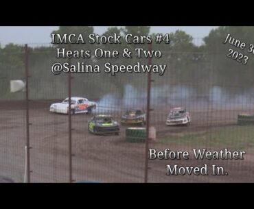 IMCA Stock Cars #4, Heats 1 & 2, Salina Speedway, 06/30/23