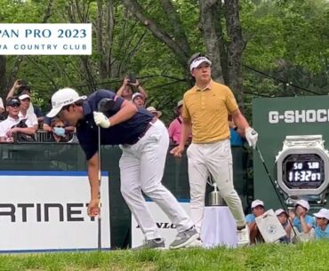 【日本プロゴルフ選手権・FR】平田憲聖／上井邦浩／金谷拓実ティショット