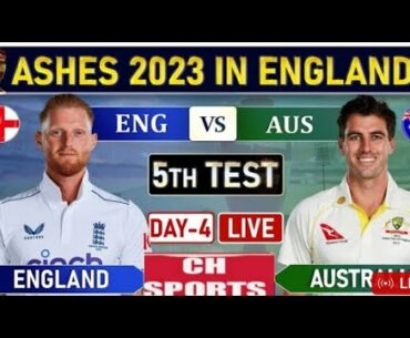 ENGLAND Vs AUSTRALIA 5th TEST LIVE FREE STREAMING & SCORES