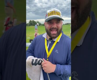 Jersey Jerry is officially a caddie on the @KornFerryTour. What a world. #BarstoolNV5