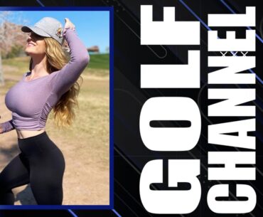 Hot Golfer Leah Gruber Golf Swing | Golf Channel 2022