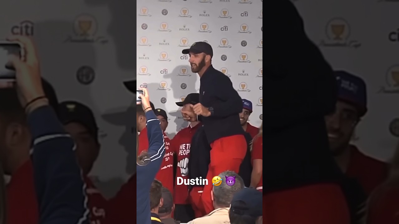Dustin Johnson Showing His Moves On Tour ππ€£ #shorts Dustin Johnson Showing His Moves On Tour ππ€£ #shorts
