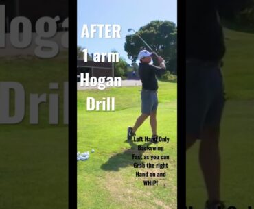 Ben Hogan Drill to speed up arms  and change of direction total power move #hogan #tgm #morad