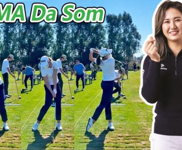 MA Da Som マ・ダソム 韓国の女子ゴルフ スローモーションスイング!!!