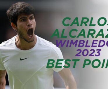 He Has Every Shot 🤯 | Carlos Alcaraz Best Points from Wimbledon 2023