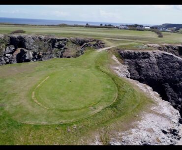 Golf de Belle Ile en Mer - drone aerial video - bleu - Hole#02