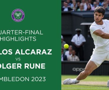 Carlos Alcaraz vs Holger Rune: Quarter-Finals Highlights