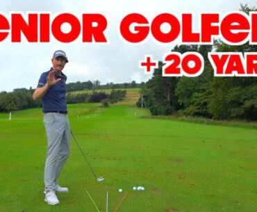 SENIOR GOLF SWING ADDS YARDS