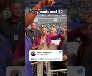 Colby wants next 👀 #UFC286