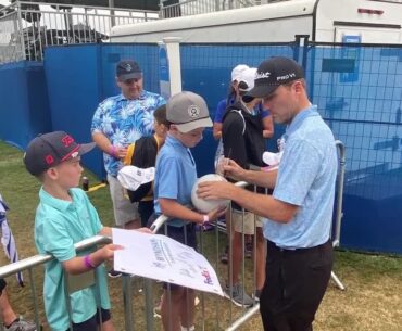 Russell Henley shot a 62 on Thursday in the Wyndham Championship