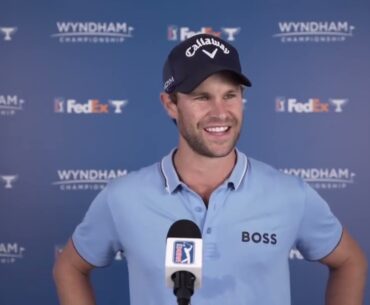 Thomas Detry Thursday Day 1 Flash Interview 2023 Wyndham Championship © PGA Tour