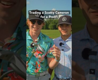 TRADING A SCOTTY CAMERON FOR A PROV1!!! #golf #golfer #golflife #golfshorts #shorts