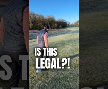 ILLEGAL AIMING TECHNIQUE? Would you use it? #golf #golflife #golfpro #golfswing #golfclub #golfing