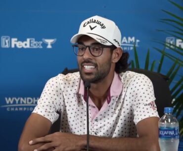 Akshay Bhatia Tuesday Press Conference 2023 Wyndham Championship © PGA Tour