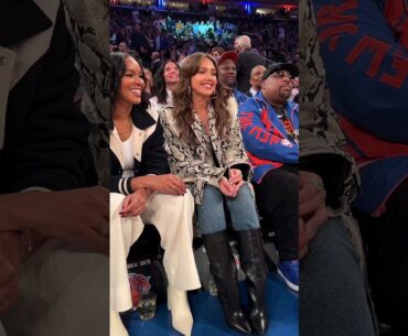 MSG is the PLACE TO BE for the Celebs during the NBA Playoffs!🍿 #shorts