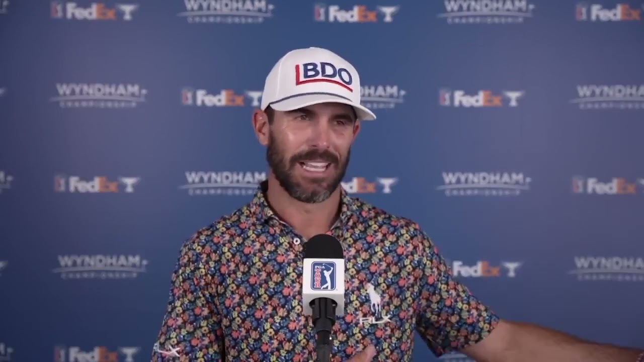 Billy Horschel Saturday Day 3 Flash Interview 2023 Wyndham Championship © PGA Tour Billy Horschel Saturday Day 3 Flash Interview 2023 Wyndham Championship © PGA Tour