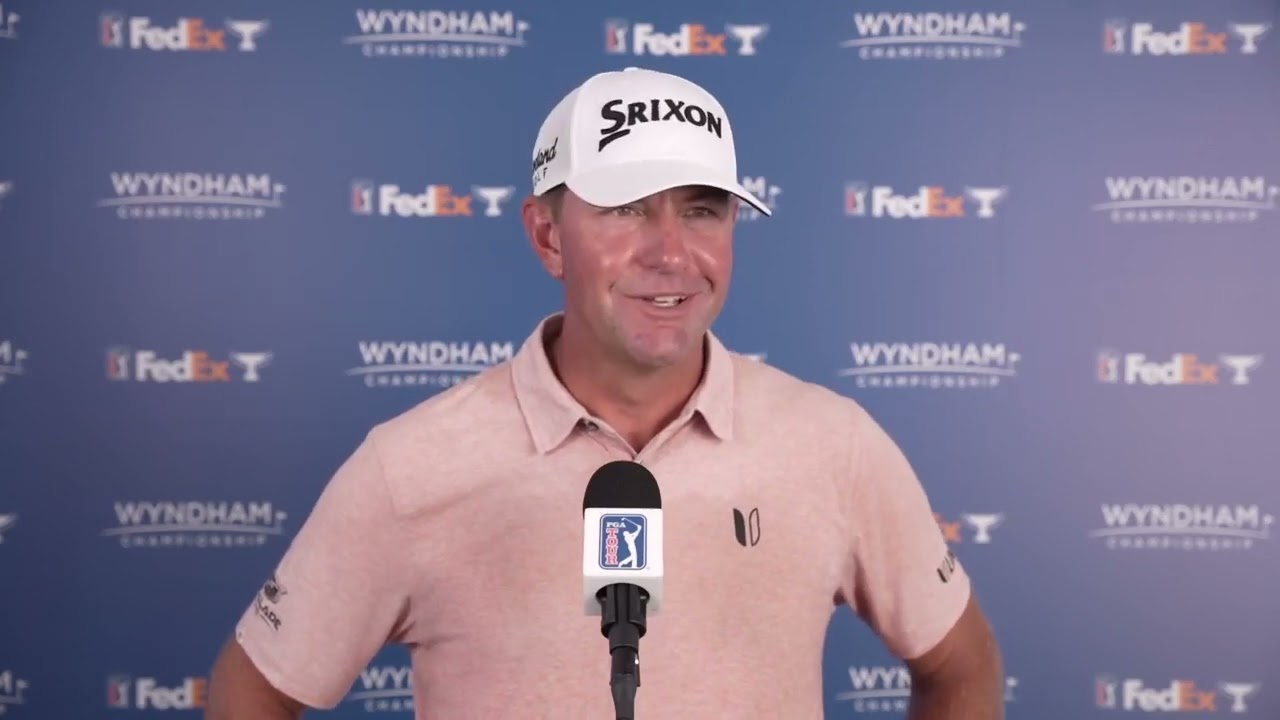 Lucas Glover Saturday Day 3 Flash Interview 2023 Wyndham Championship © PGA Tour Lucas Glover Saturday Day 3 Flash Interview 2023 Wyndham Championship © PGA Tour