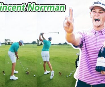 Vincent Norrman ビンセント・ノーマン﻿ スウェーデンの男子ゴルフ スローモーションスイング!!!