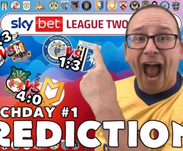 2023/24 - EFL LEAGUE 2 PREDICTIONS - MATCHDAY #1