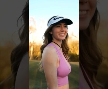 slow motion golf swim #gracecharisxo #golf #instagram #girl