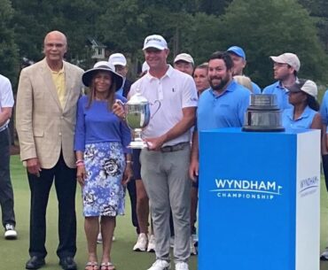 Lucas Glover wins the Wyndham Championship at Sedgefield